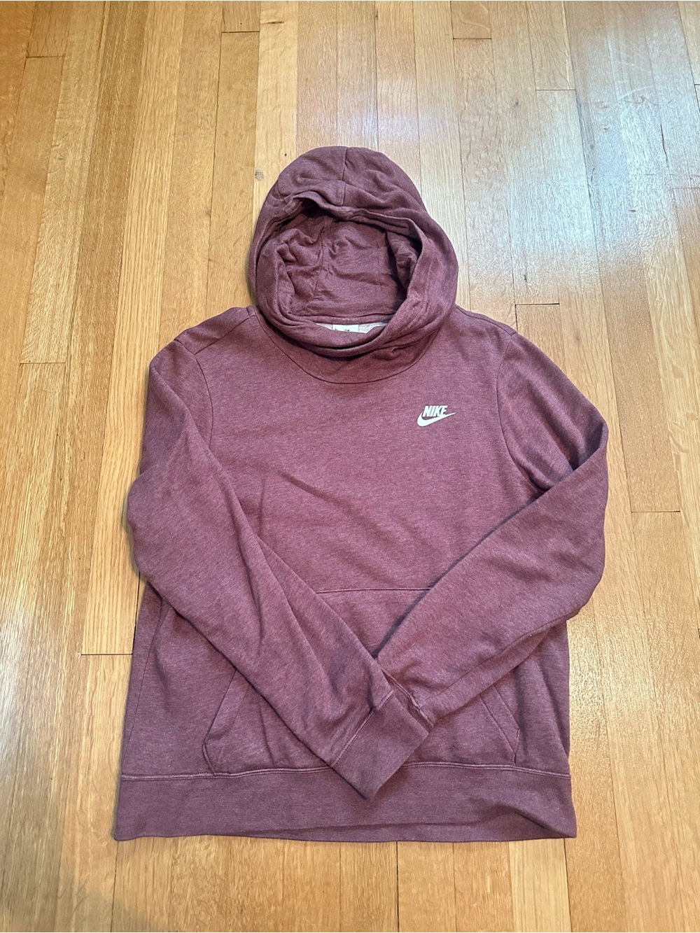 Nike Women’s Purple Pullover Hoodie with White Logo